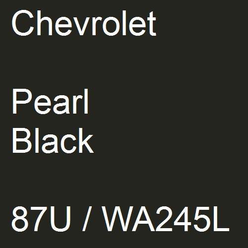 Chevrolet, Pearl Black, 87U / WA245L.